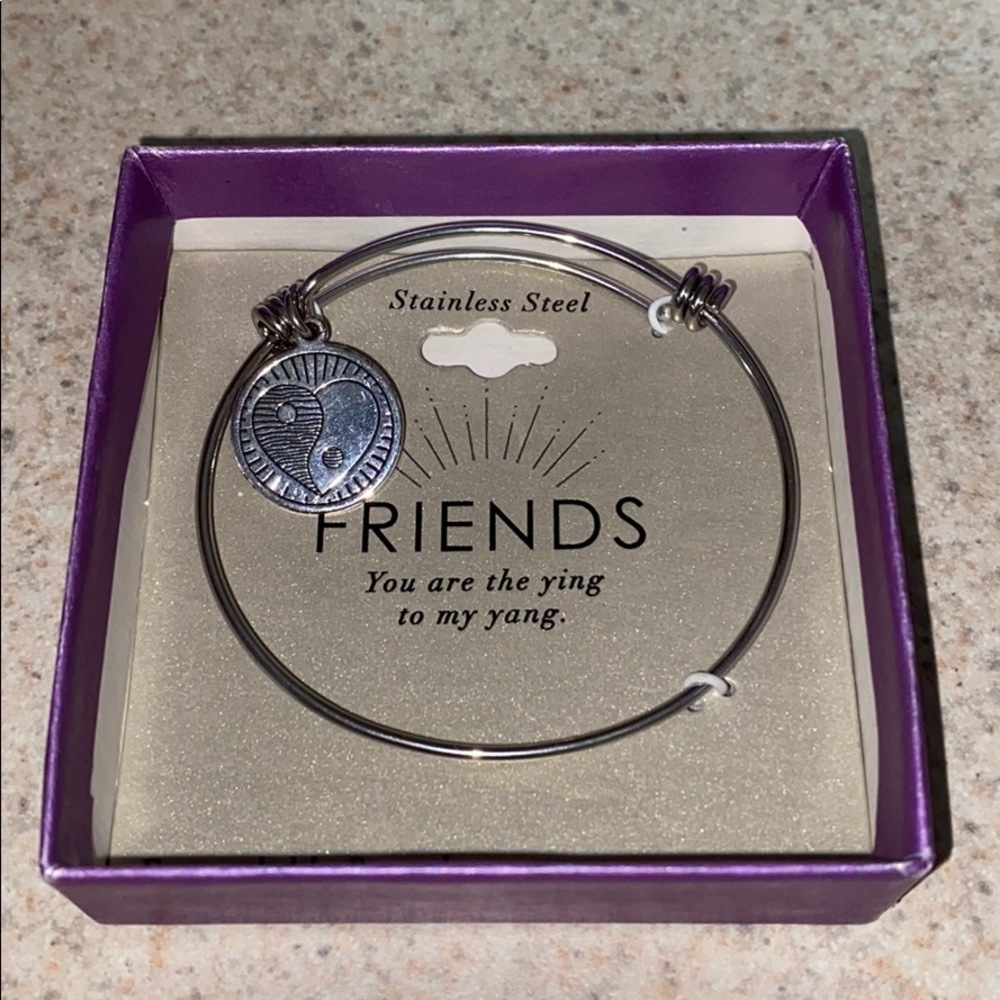 Stainless Steel FRIENDS expandable bracelet